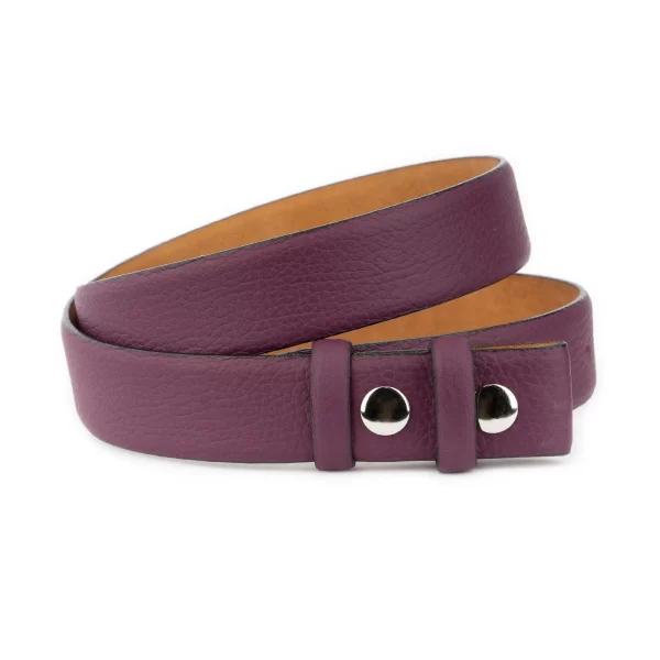 Purple Snap Belt Grained Leather 28 SNAP 35 PURPLPEBB KASV