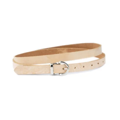 beige fashion belt for ladies thin silver buckle 1 SIEN CARL 20 CAPPU BLT SILROU