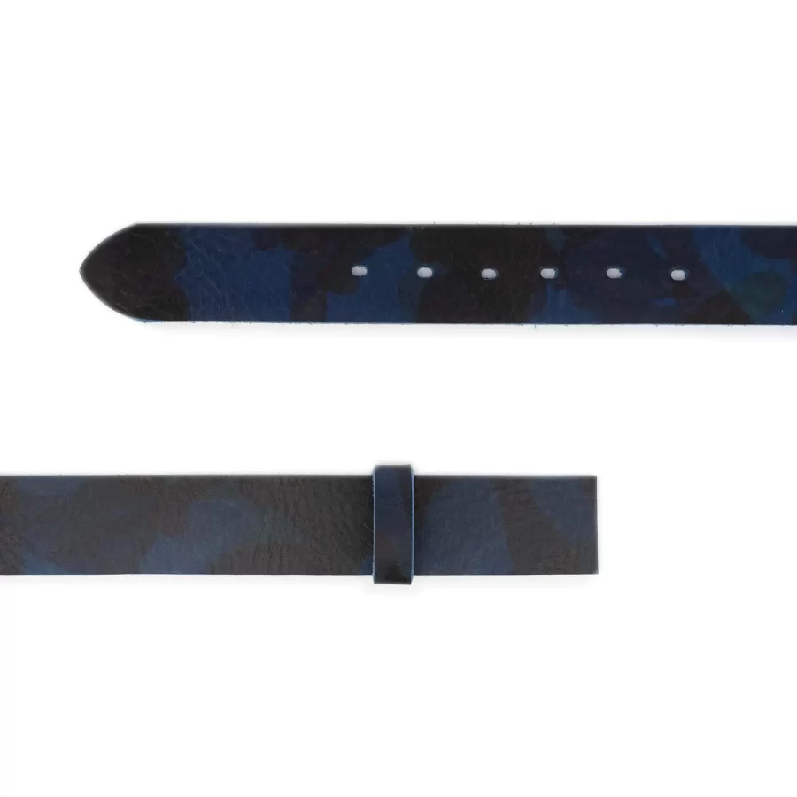 blue camouflage belt strap replacement for buckles 50 mm 2