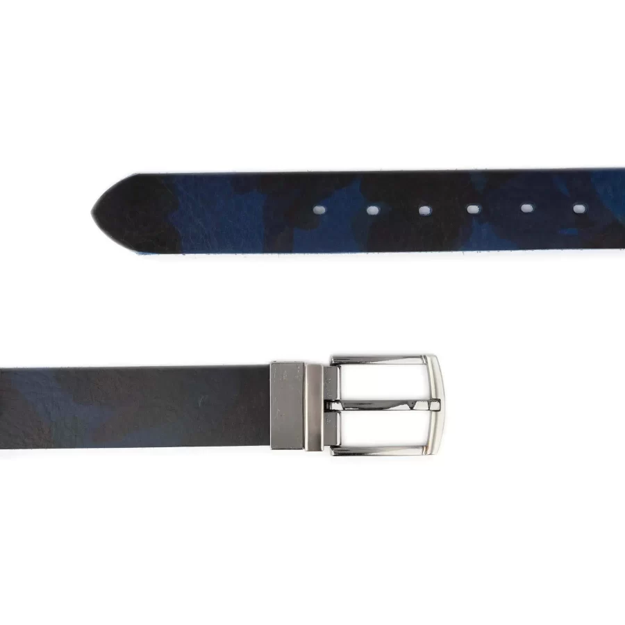 blue camouflage belt thick wide 1 1 2 inch 3