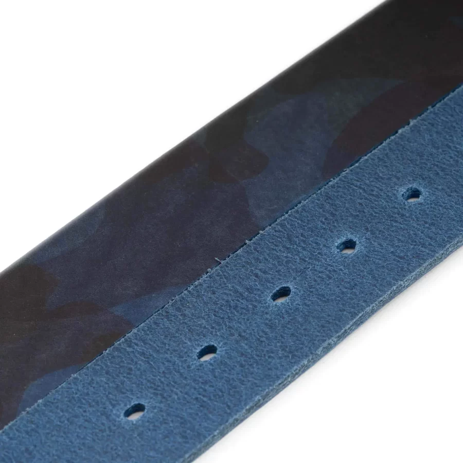 blue camouflage belt thick wide 1 1 2 inch 4