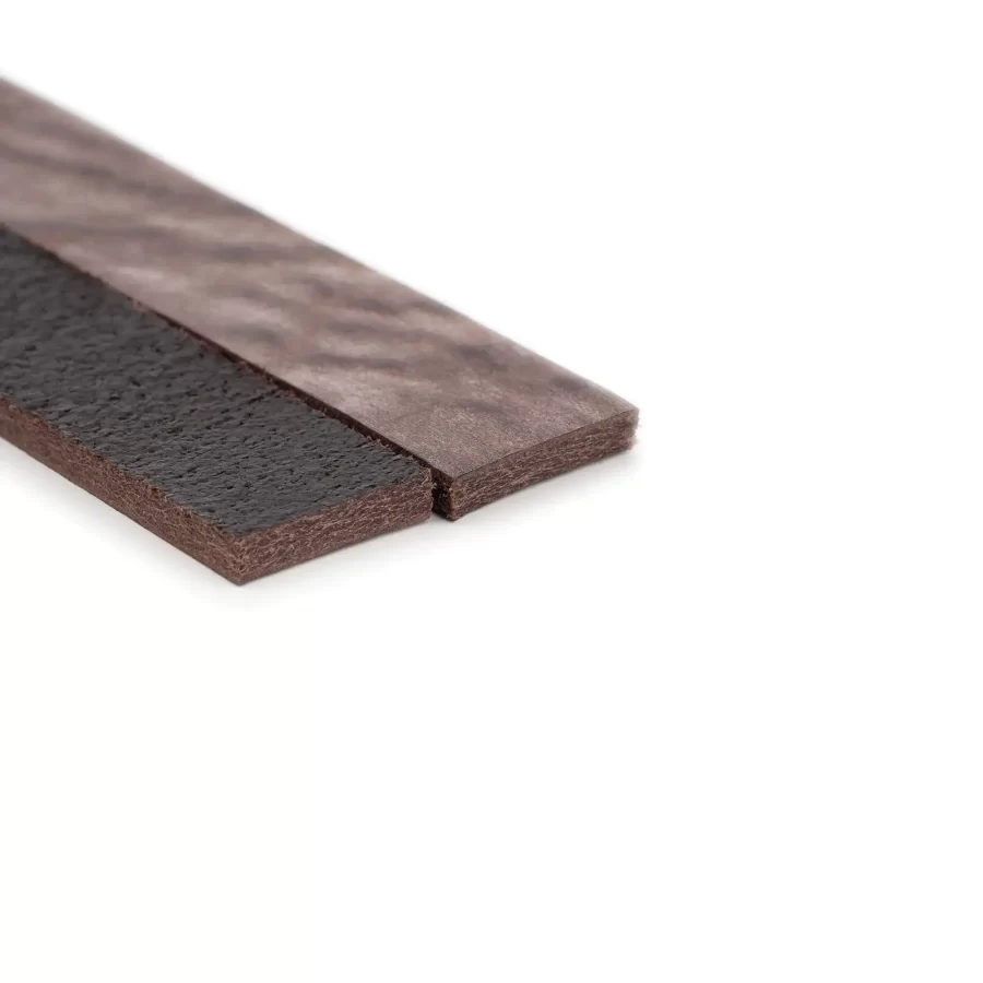 brown leather strip vegetable tanned natural grain waxed 25 mm 4