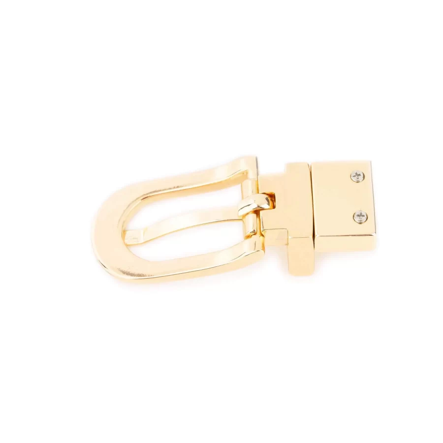 gold reversible belt buckle womens for thin belts 1 5 cm 5