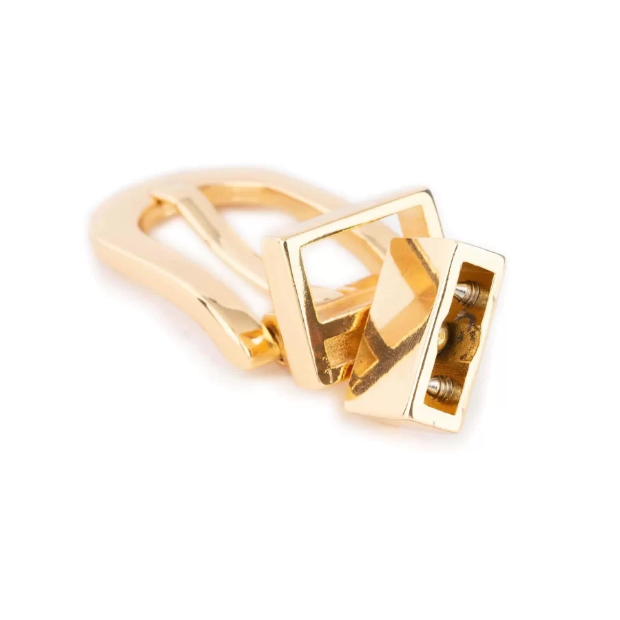 gold reversible belt buckle womens for thin belts 1 5 cm 6