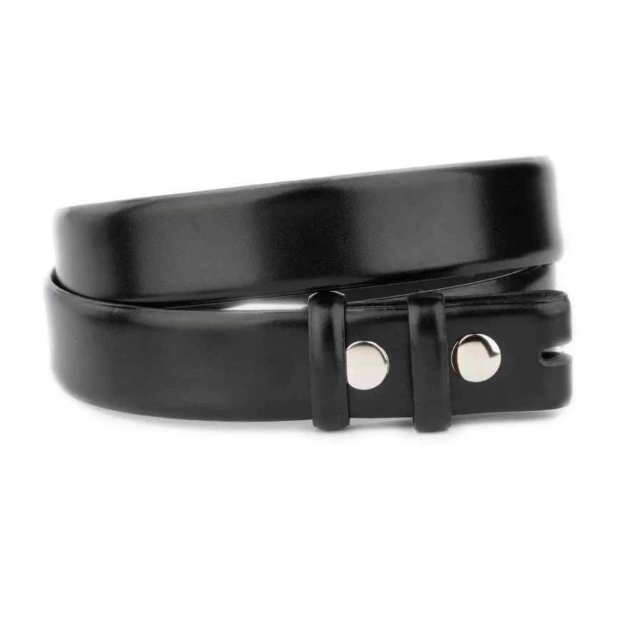 mens black belt snap buttons for changeable buckles 1 3 8 inch 1 SNAP 35 SMOO BLACK AML