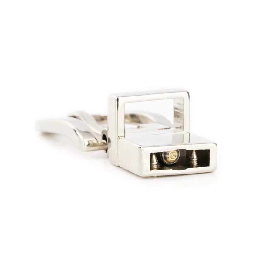 silver reversible belt buckle womens for skinny belts 1 5 cm 4