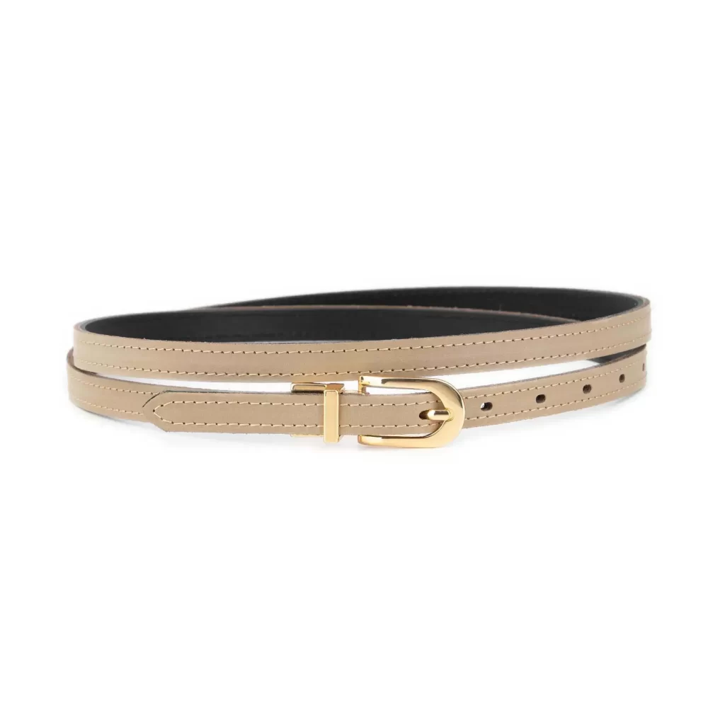 taupe-ladies-reversible-belt-  display picture 3