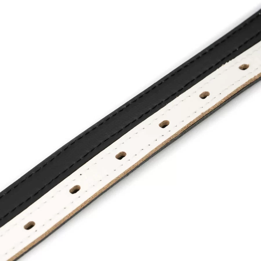 white womens reversible leather belt skinny gold buckle 6