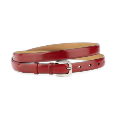 womens burgundy belt quality calf leather 1 31102024 20 AML BURG
