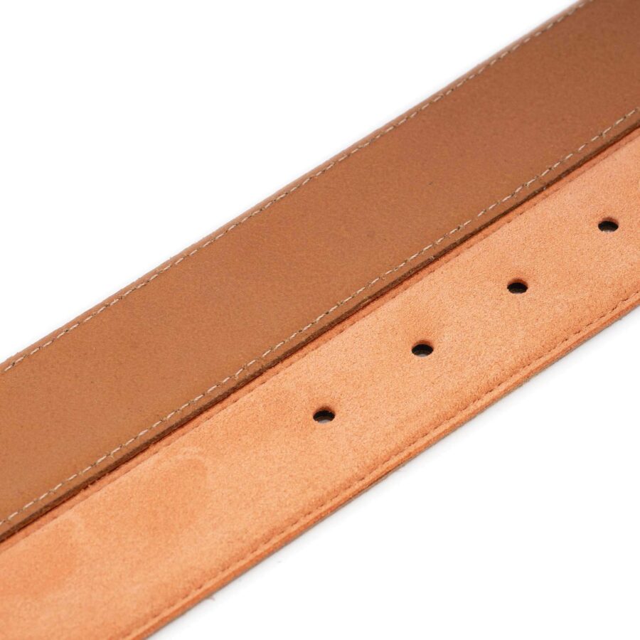 peach suede belt genuine leather 4