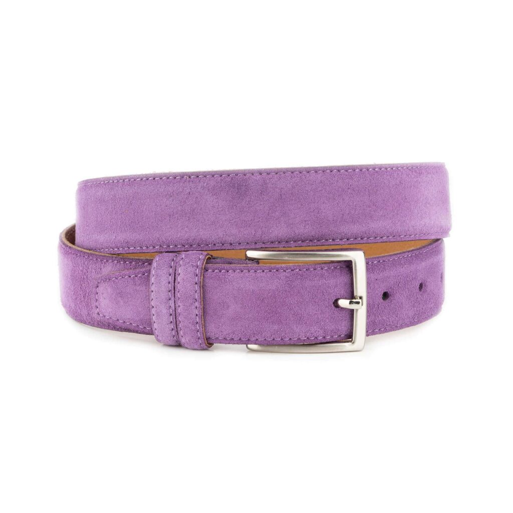 purple-suede-belt-real-leather  display picture 1