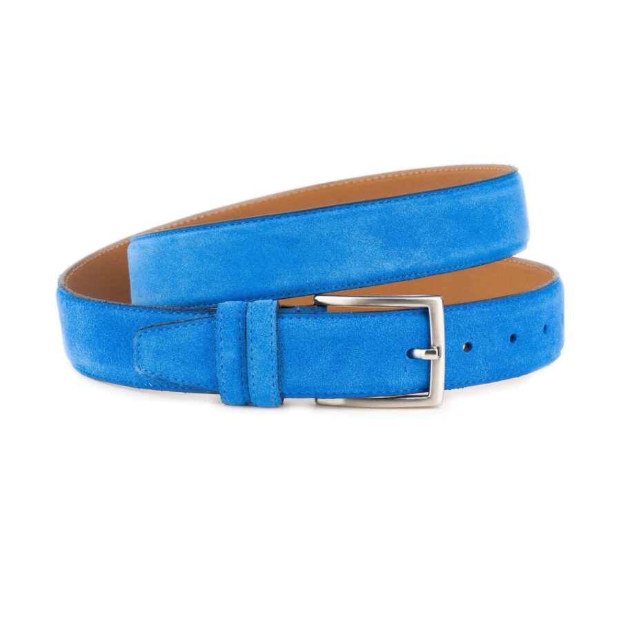 royal blue suede belt real leather 1 35SUE11 ROBLUE 35 KASV