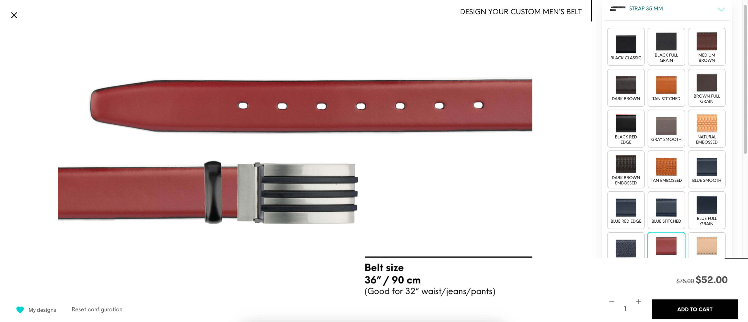 Design Your Perfect Belt – Custom Leather Belt Configurator