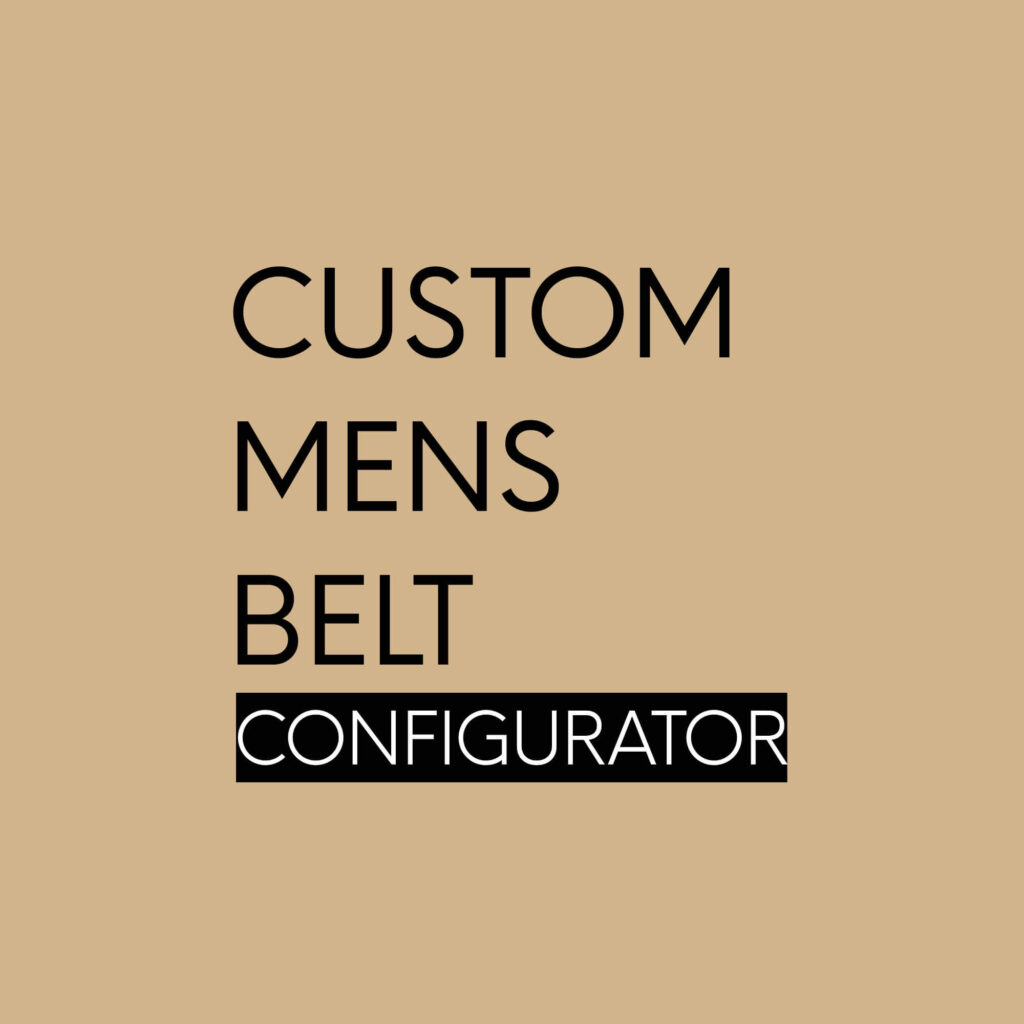 design your custom mens belt CONF 35AML CUST MENS BELT