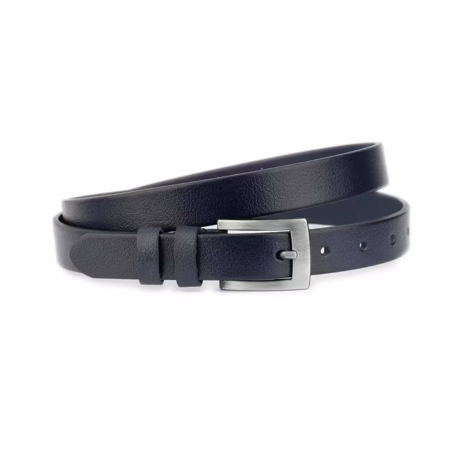 1 0 Inch dark blue buffalo leather belt 1 BUFF 25 BLUE LIVIZ