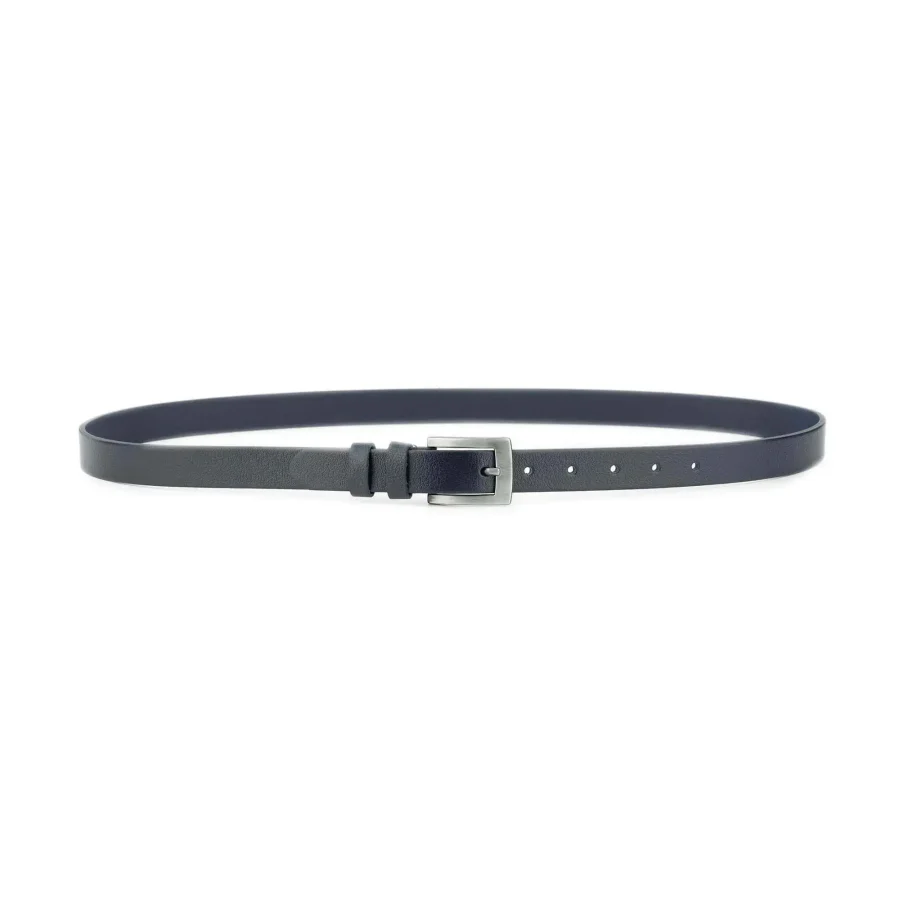 1 0 Inch dark blue buffalo leather belt 2
