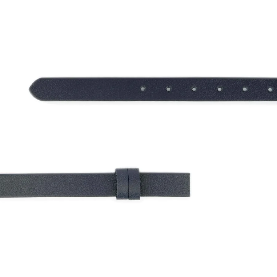 Dark blue 1 inch belts for belt buckle replacement buffalo leather 2