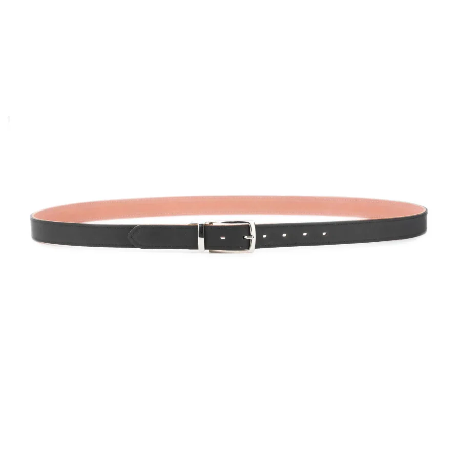 Pale Pink Suede Reversible Belt silver Buckle 3