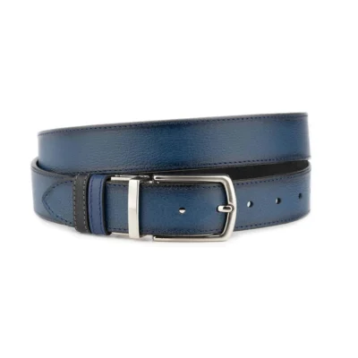 blue black belt reversible mens genuine leather 1 REVE 35 BLUBLAC GRAI ADERA