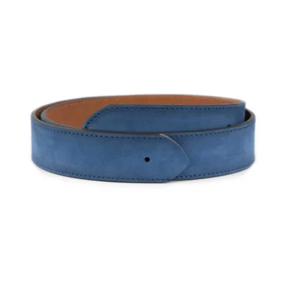 blue nubuck belt leather strap replacement 1 NUBU 40 BLUE HOLKASV