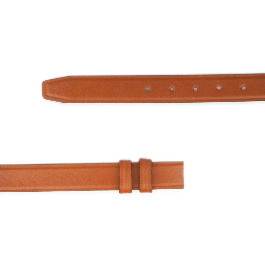 buffalo leather belt strap replacement cognac brown 2