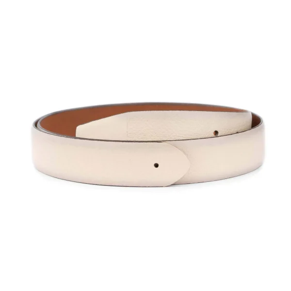 cream tan belts for belt buckle replacement leather 1 CREAM 35 BUFF HOL KASV