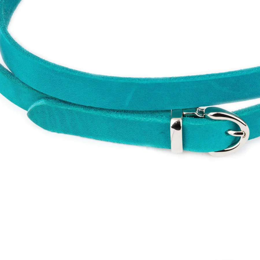 fancy belt for dress turquoise leather 3