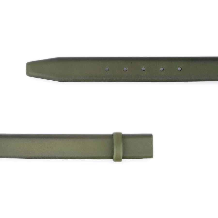 green belt leather strap replacement black tone edges 2