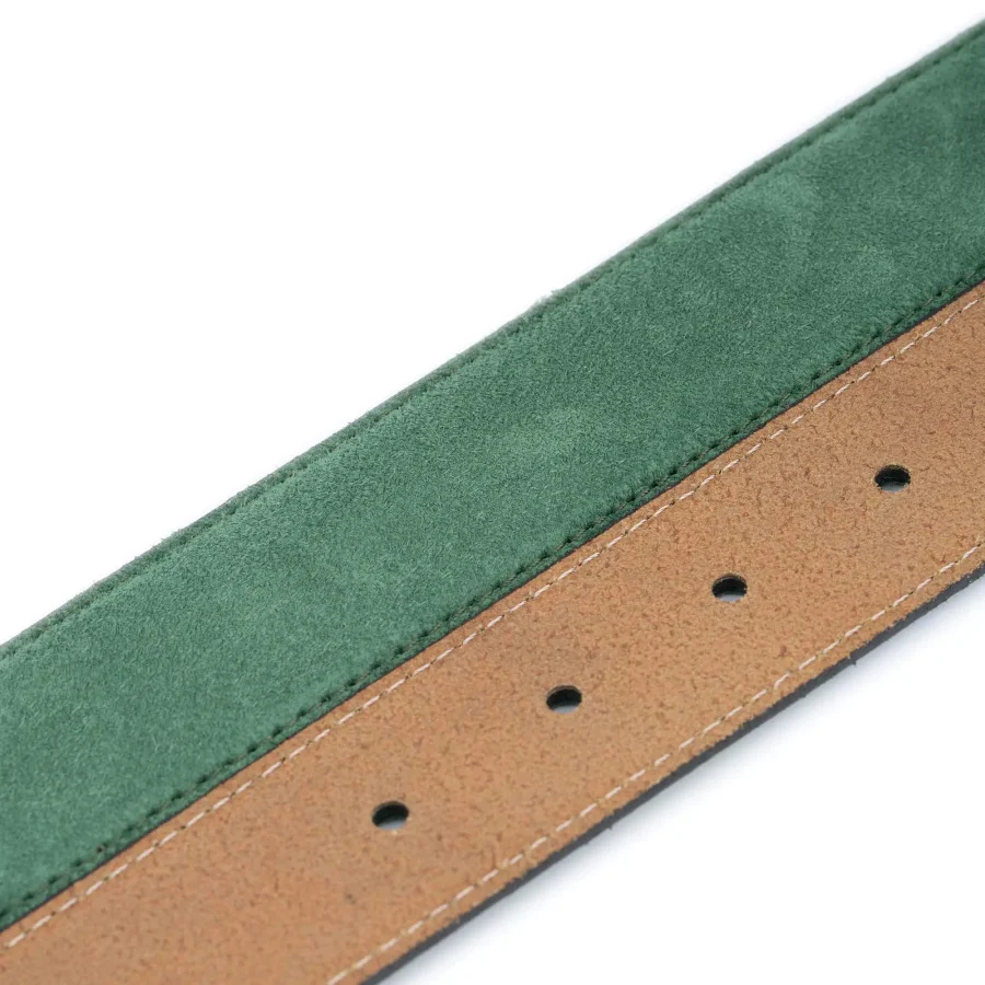 green suede mens belt strap for buckle replacement leather 3