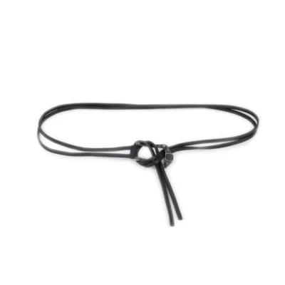 ladies tie leather belt western buckle black full grain 1 TIEWEST 30 15 BLACK TR