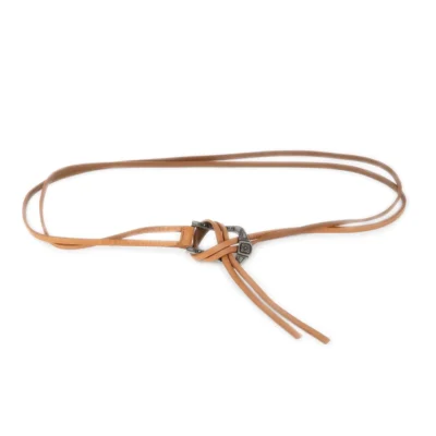 ladies tie leather belt western buckle tan full grain 1 TIEWEST 30 15 TAN TR