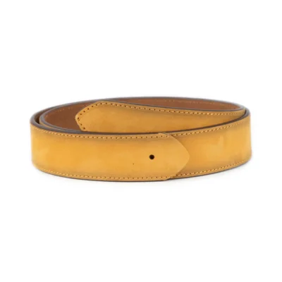mustard replacement belt strap genuine leather 1 MUSTY 40 NUBU HOL KASV
