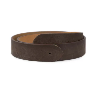 nubuck belt strap replacement dark brown 1 NUBU 40 DBROW HOL KASV