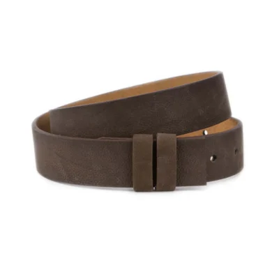 nubuck leather belt strap replacement dark brown 1 NUBU 40 DBROW CUT KASV