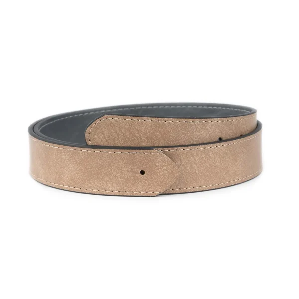 pale taupe belt strap non leather replacement for buckles 1 NONL 40 VEG HOLTL