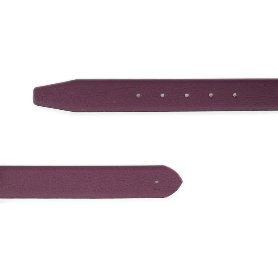plum replacement belt strap for buckle calf leather 2
