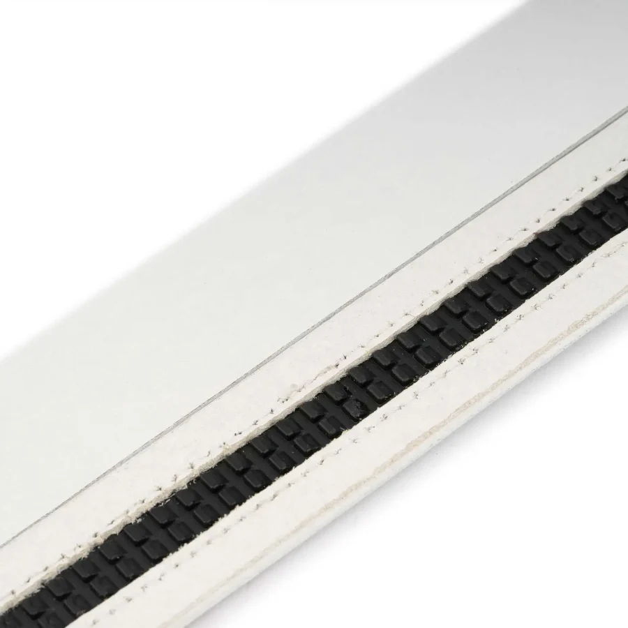 ratchet belt strap replacement white buffalo leather 3