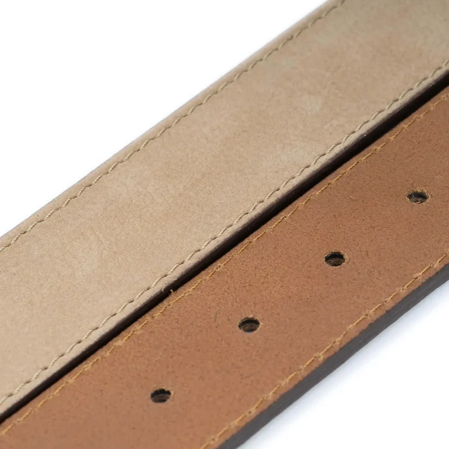 tan belt strap for buckles leather nubuck 3