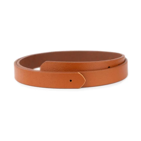 tan belt straps buffalo leather 1 inch replacement 1 BUFF 25 LIVIZ TAN HOLE STR