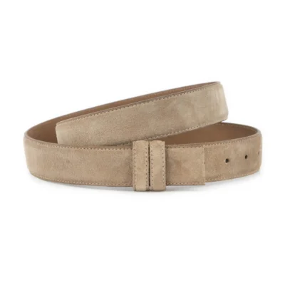 taupe suede replacement belt strap for clasp buckles 1 SUETTAUP STR CUT 35 KASV