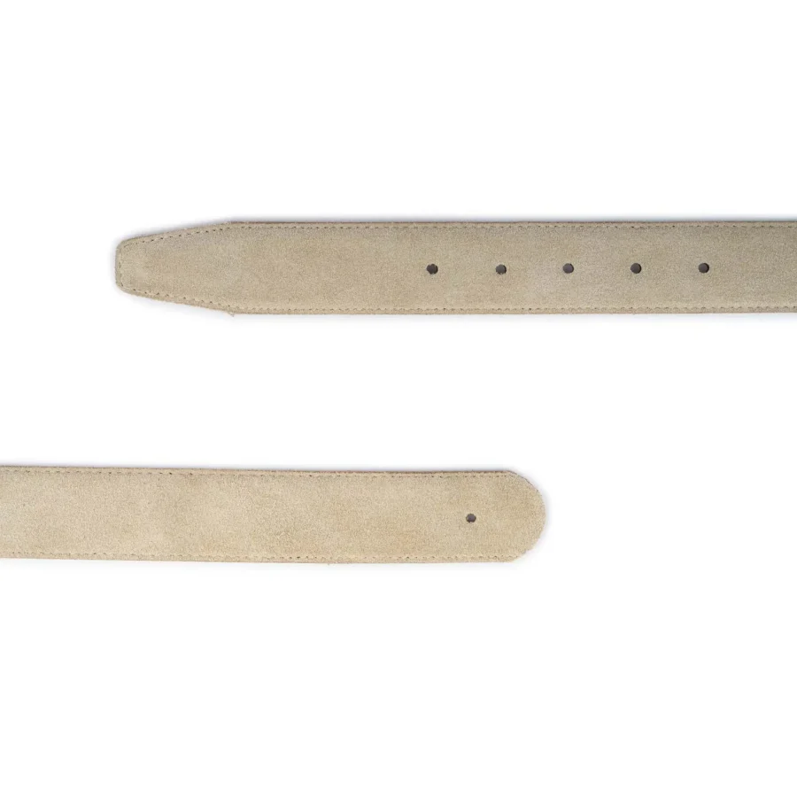 beige suede belt strap replacement for anchor buckles 2