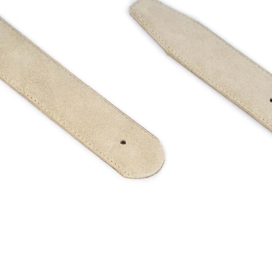 beige suede belt strap replacement for anchor buckles 3