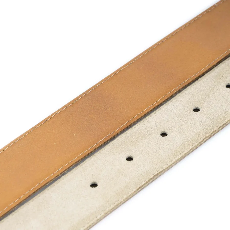beige suede snap belt strap for custom buckles 8