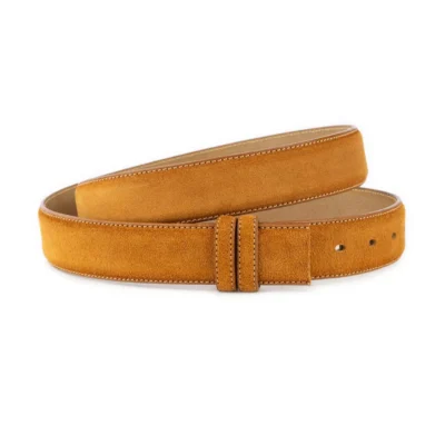 camel suede replacement belt strap for buckle with loops 1 CAMLSU 106