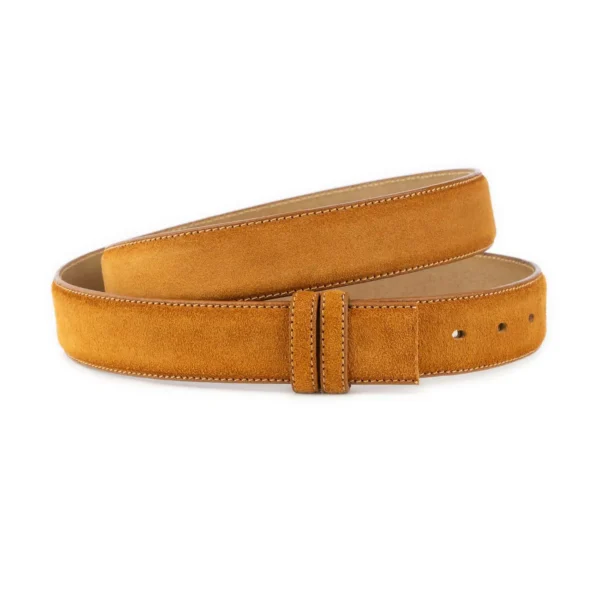 camel suede replacement belt strap for buckle with loops 1 CAMLSU 106