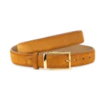 Buy Mens Camel Suede Belt - Gold Buckle - LeatherBeltsOnline.com