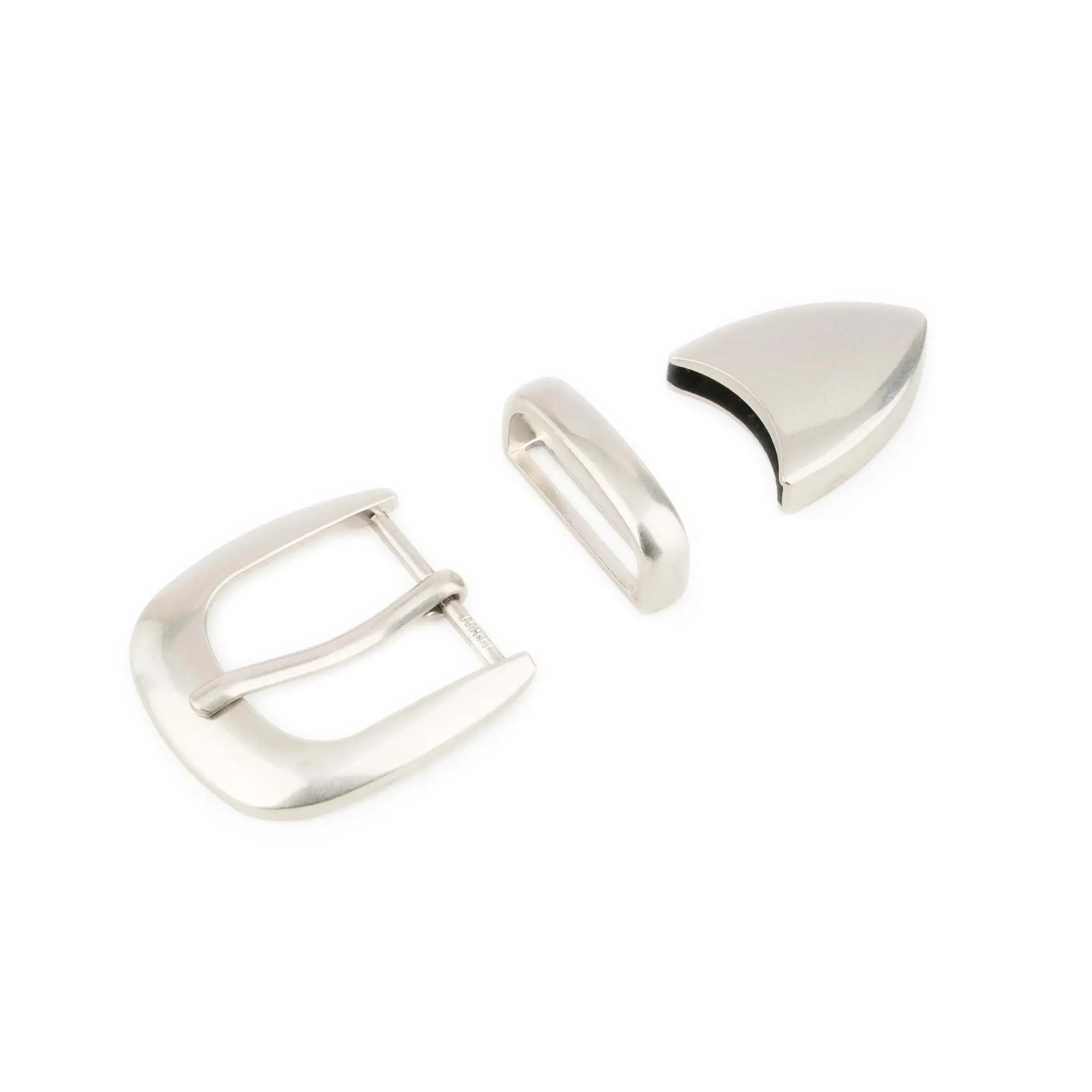 western belt buckle 3 piece set silver metal 1 BWE101 171025