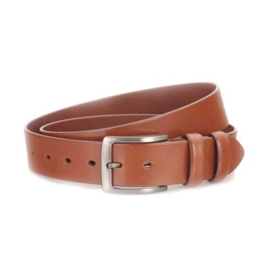 Tan Mens Belt For Jeans Real Leather 1 1 2 Inch 1