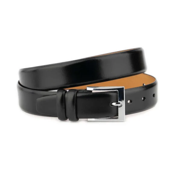 mens black belt with square nickel buckle 1 101125 3501 AML 14