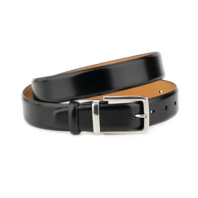 mens black belt with stainless steel buckle 1 101125 3501 AML 15